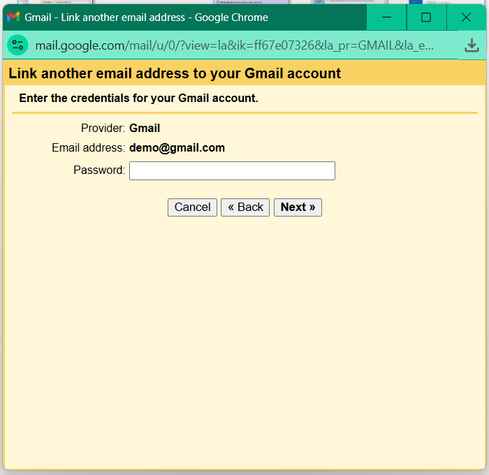 Verification confirmation in Gmail